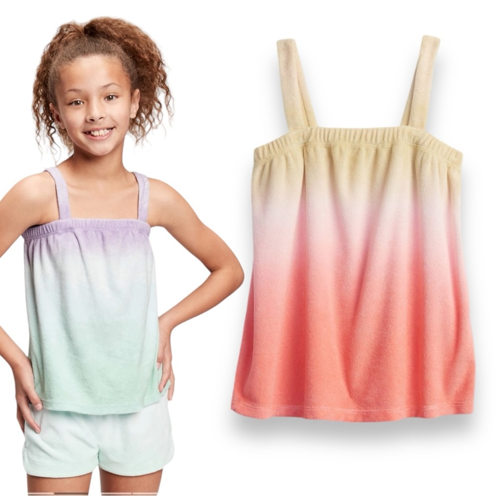 GAP Kids Towel Knit Tank Top Cherry Blossom